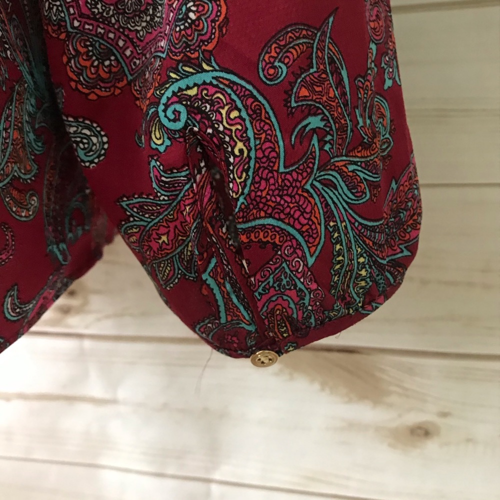 Talbots Silky Ruffled Top - Picture 4 of 6